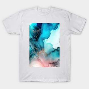 Liquid Fusion - Abstract Alcohol Ink Art T-Shirt